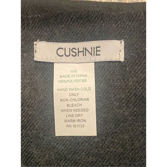 NWT $150 MSRP Carly Cushnie Gray Horizon Ombré Print Scarf Wrap One Size - New - Picture 8 of 8